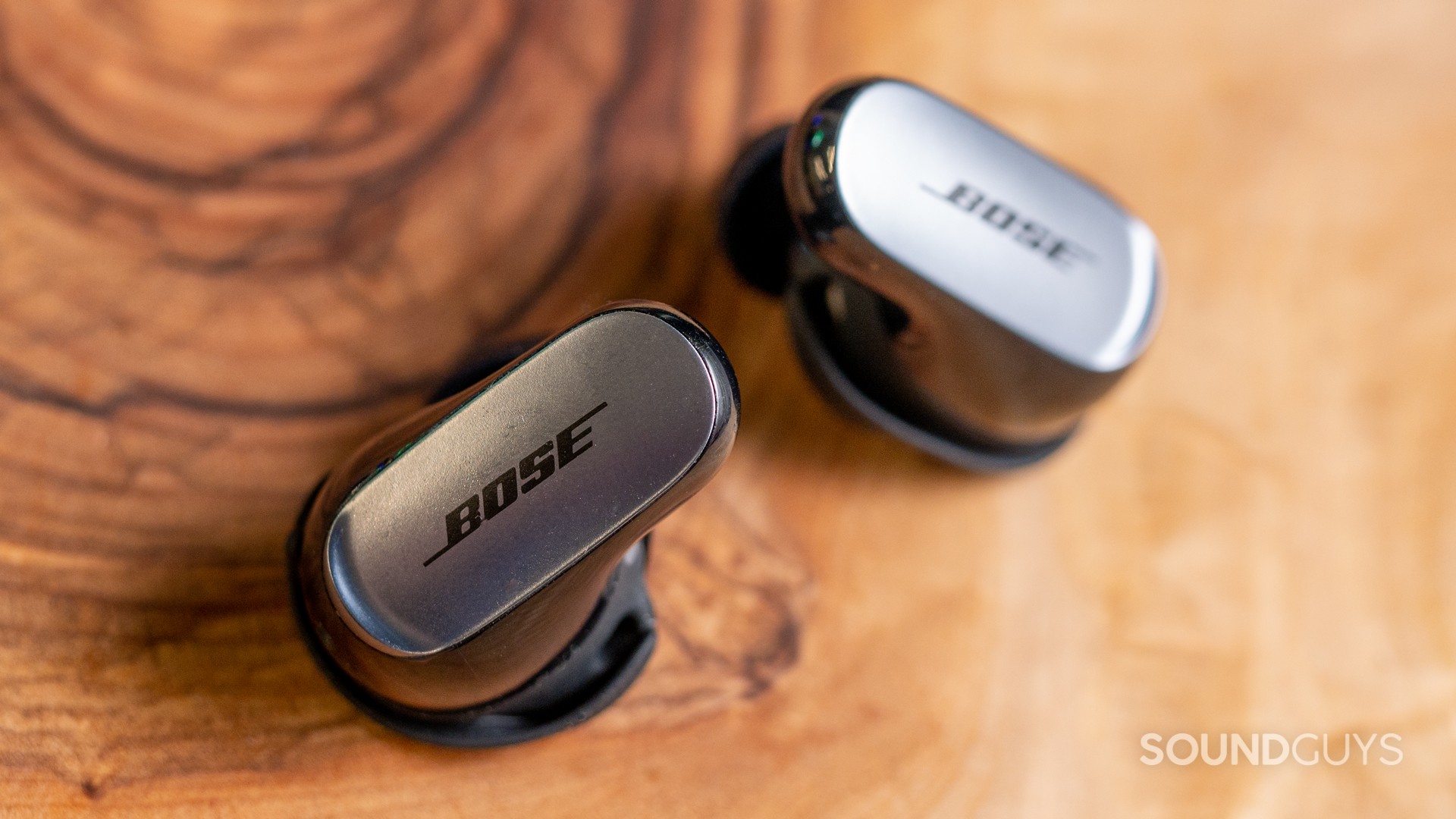 The individual buds of the Bose QuietComfort Ultra Earbuds.